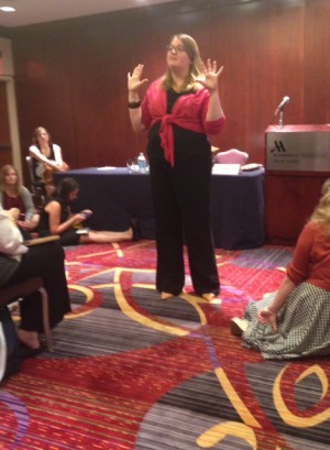 Sarah Maclean, workshop on Mastering the great art of conflict. Amazingly good and useful workshop.