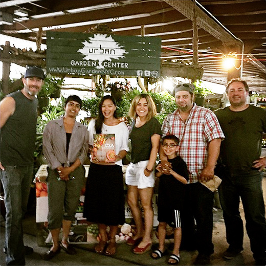 Hanging out with the owners of Urban Garden Center in East Harlem, New York