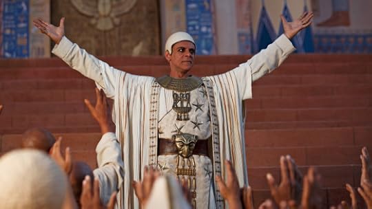 Centre: Alexander Siddig as Amun in Tut (2015 Mini TV Series) Spike TV.