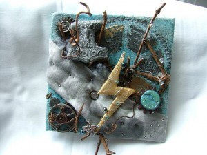 Divine Plan - Thurisaz Runic art by Kelley Harrell, Soul Intent Arts, on Etsy