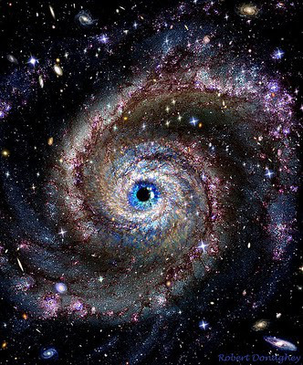 universe with eye in middle