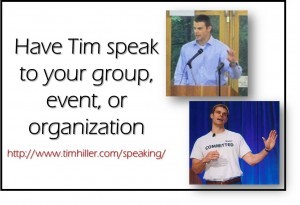 Have Tim Come Speak!