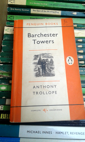 The Barchester Towers by Anthony Trollope; Penguin Paperback 1180; 1959 edition