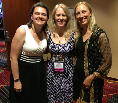 Rachel, Gwen, and Krista after the Golden Heart/RITA Awards ceremony