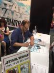 Chuck Wendig signing at the Del Ray booth