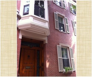 A typical home along Monument Avenue in Charlestown (Photo: Sarah Sundin, July 2014)