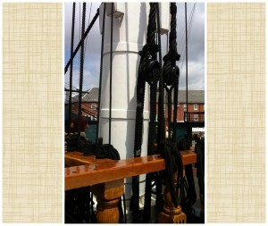 Mast of the USS Constitution. (Photo: Sarah Sundin, July 2014)
