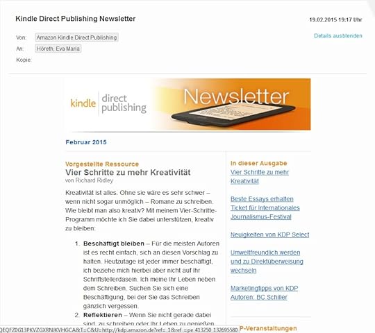 kindle direct publishing newsletter