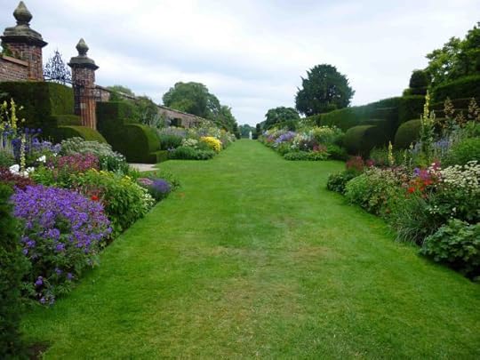 The double herbaceous border at Arley Hall, Cheshire.