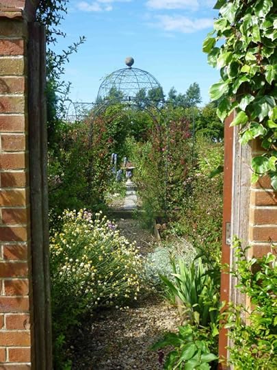 Formality Fen-style: the path through our front garden.