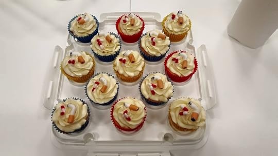 Half Plus Seven-inspired cupcakes