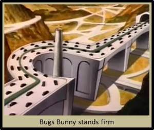 Bugs vs the highway system