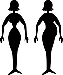 Stick woman pregnant
