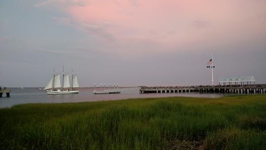 Boat Leaving A Dock in Charleston