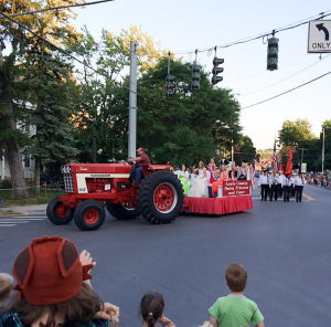 The Lewis County Dairy Princess and her court. Because cows.