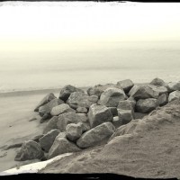 ferry beach rocks