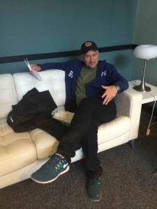 Director T.W. Peacocke, prepped and ready to go.