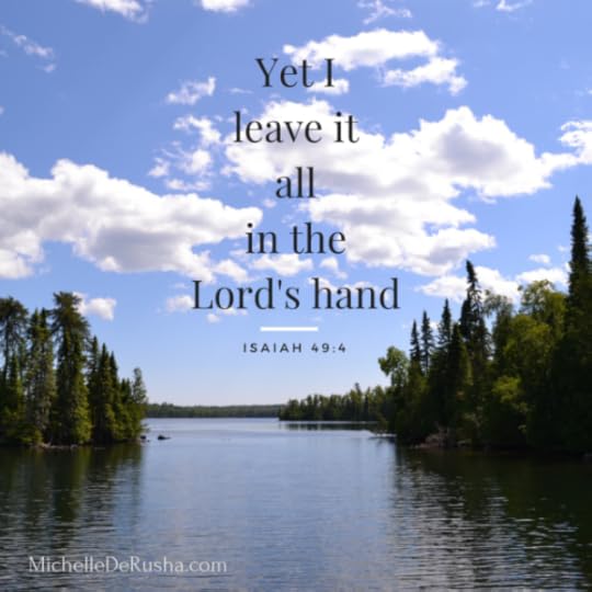 Lake with verse