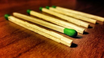 Differentiate and prepare to catch fire.