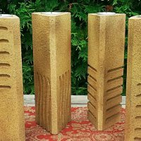 fifth element stone candle holders