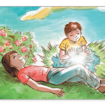 Children sensing the energy field