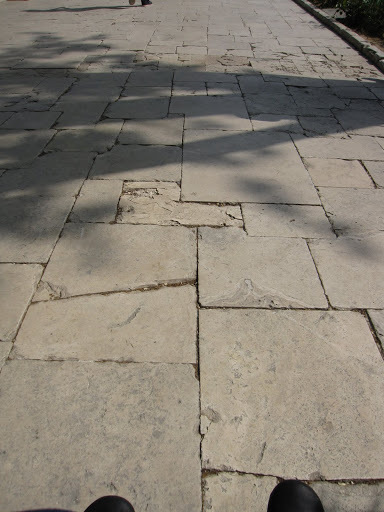 crazy sidewalks in Istanbul.