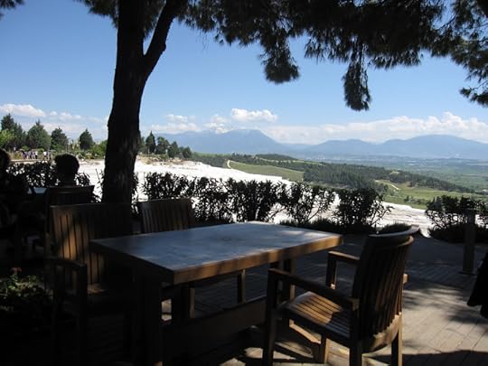 A lovely table atop Pamukkale, where we rested in the shade