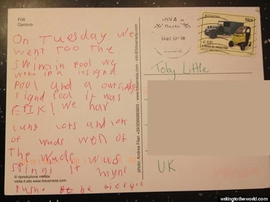 toby little writing to the world