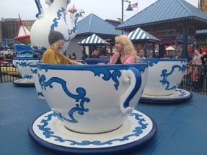 Coney Island joy! Lissy and Jacob, summer 2015. (taken by me)