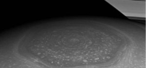 Cassini photo Saturn hexagon