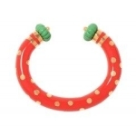 red polkadot bangle