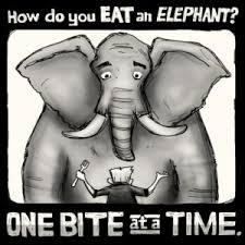 Image result for eating an elephant