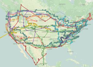 Obsessively Detailed Map of American Road Trip Lit