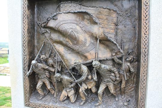 30. Detail of the Irish Brigade Memorial portraying the advance.