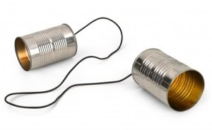 A - Communication tin-can-and string