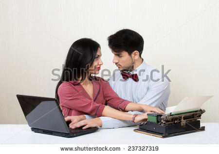 stock-photo-blogger-evolution-concept-woman-and-retro-style-man-typing-crossing-their-hands-237327319