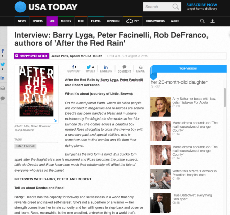 USA Today interview screenshot