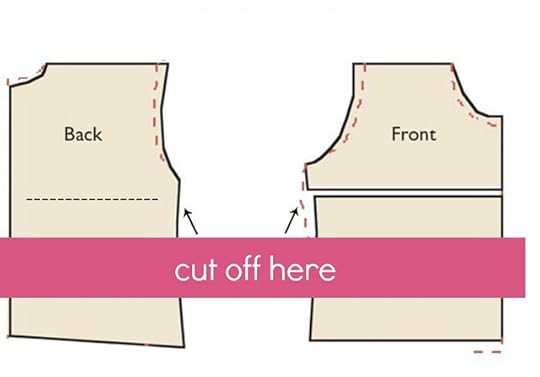pattern for strapless dress refashion