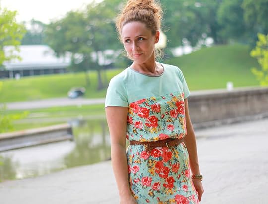 diy refashioned strapless dress via kristina j blog