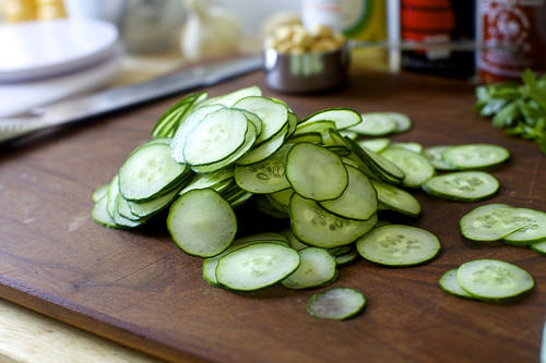 piles of cucumber