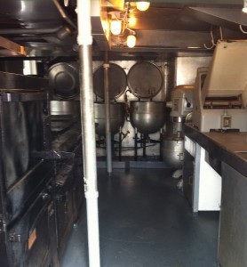 Galley, USS Cassin Young, Charlestown Navy Yard, Boston, July 2014 (Photo: Sarah Sundin)