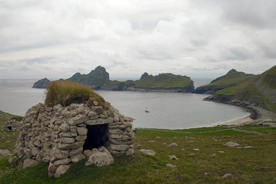 A ''cleit'' (stone hut) on St Kilda