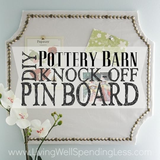 Pottery Barn Knock Off Pin Board Square 1