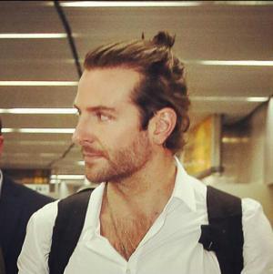 Bradley Cooper man bun