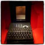 An actual Enigma machine. I may have made a noise.