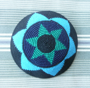 Kippah from Guatemala, photo Susan Katz Miller