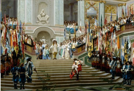 reception du grand conde a versailles by jean leon gerome