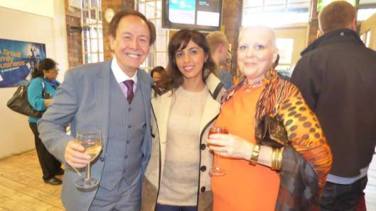 Phil Stanley (Ren), Reynah Rita Oppal (Kalpna) and Katie Wilkins (the lady of negotiable affection) at the films' premier at the Lighthouse cinema.