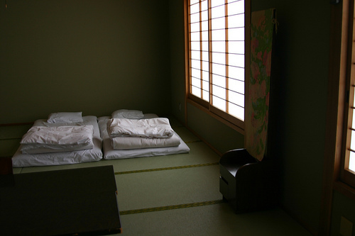 Our ryokan room in Kyoto
