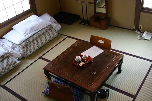 Our room (lucky #13) at Marumo Ryokan